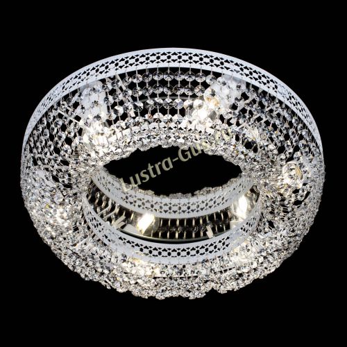 Люстра Венеция Кольцо №6 белая в Саратове Гусь Хрустальный