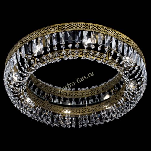 Люстра Венеция Кольцо №6 пластинка под бронзу в Саратове Гусь Хрустальный