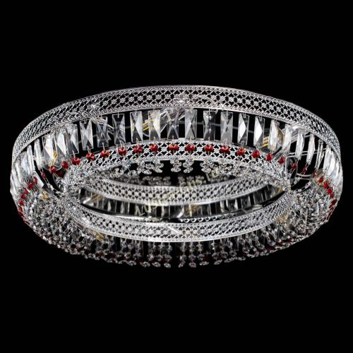 Люстра Венеция Кольцо №8 пластинка красная в Саратове Гусь Хрустальный
