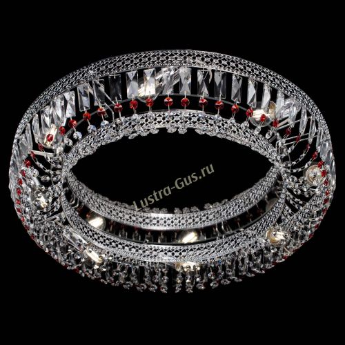 Люстра Венеция Кольцо №8 пластинка красная в Саратове Гусь Хрустальный