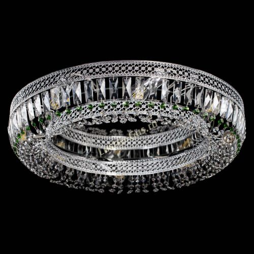 Люстра Венеция Кольцо №8 пластинка зеленая в Саратове Гусь Хрустальный