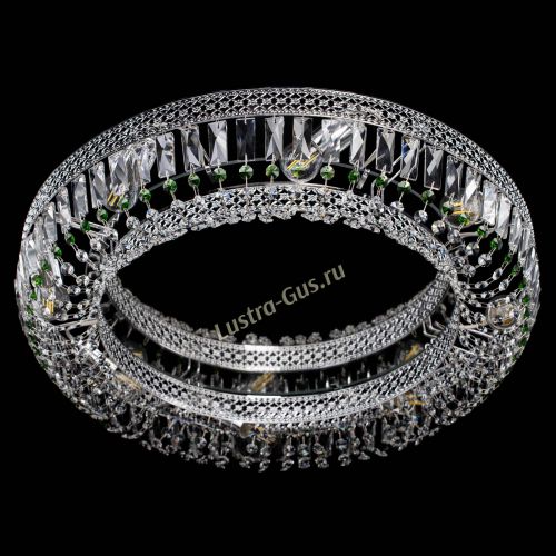 Люстра Венеция Кольцо №8 пластинка зеленая в Саратове Гусь Хрустальный