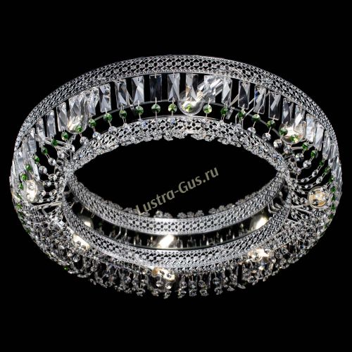 Люстра Венеция Кольцо №8 пластинка зеленая в Саратове Гусь Хрустальный