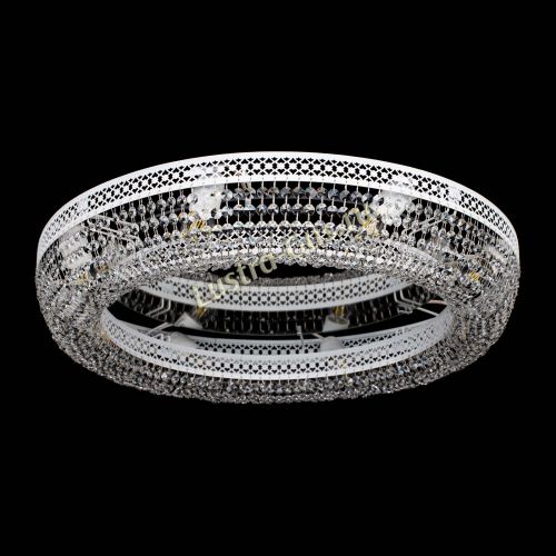 Люстра Венеция Кольцо №8 белая в Саратове Гусь Хрустальный