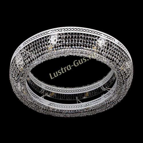 Люстра Венеция Кольцо №8 белая в Саратове Гусь Хрустальный