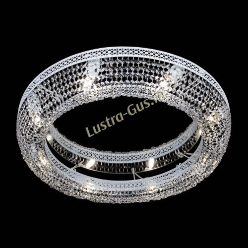 Люстра Венеция Кольцо №8 белая в Саратове Гусь Хрустальный