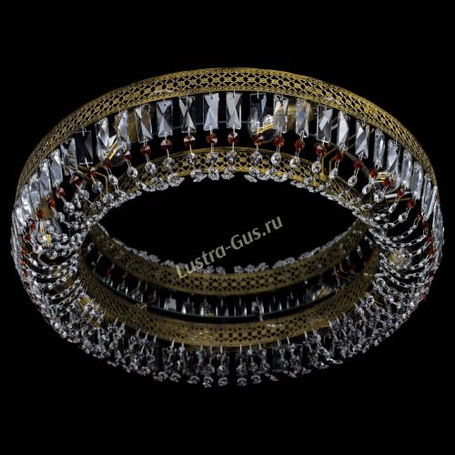 Люстра Венеция Кольцо №8 пластинка под бронзу Чайная в Саратове Гусь Хрустальный