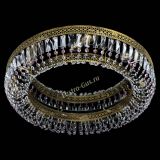 Люстра Венеция Кольцо №8 пластинка под бронзу Розовая в Саратове