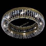 Люстра Венеция Кольцо №8 пластинка под бронзу Розовая в Саратове