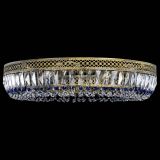 Люстра Венеция Кольцо №8 пластинка под бронзу Синяя в Саратове