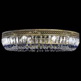 Люстра Венеция Кольцо №8 пластинка под бронзу Синяя в Саратове