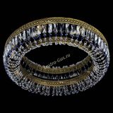 Люстра Венеция Кольцо №8 пластинка под бронзу Синяя в Саратове