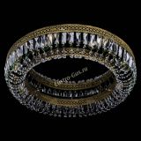 Люстра Венеция Кольцо №8 пластинка под бронзу Зеленая в Саратове