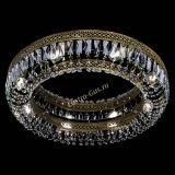 Люстра Венеция Кольцо №8 пластинка под бронзу Зеленая в Саратове