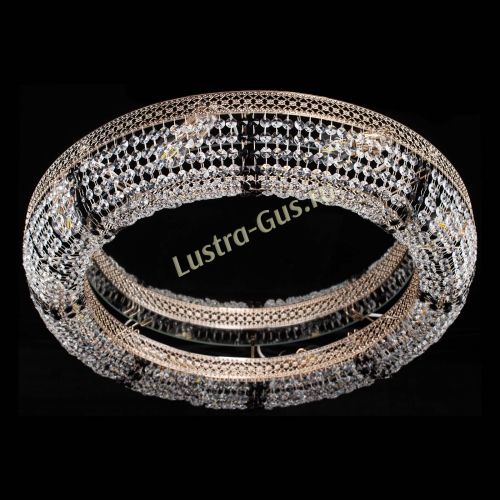 Люстра Венеция Кольцо №8 черная в Саратове Гусь Хрустальный