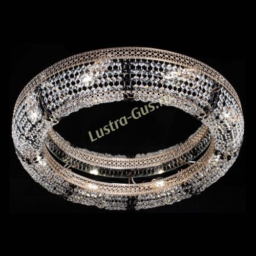 Люстра Венеция Кольцо №8 черная в Саратове Гусь Хрустальный