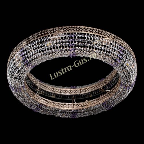 Люстра Венеция Кольцо №8 фиолетовая в Саратове Гусь Хрустальный