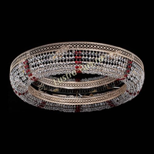 Люстра Венеция Кольцо №8 красное в Саратове Гусь Хрустальный