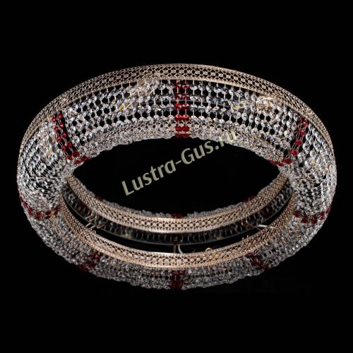 Люстра Венеция Кольцо №8 красное в Саратове Гусь Хрустальный