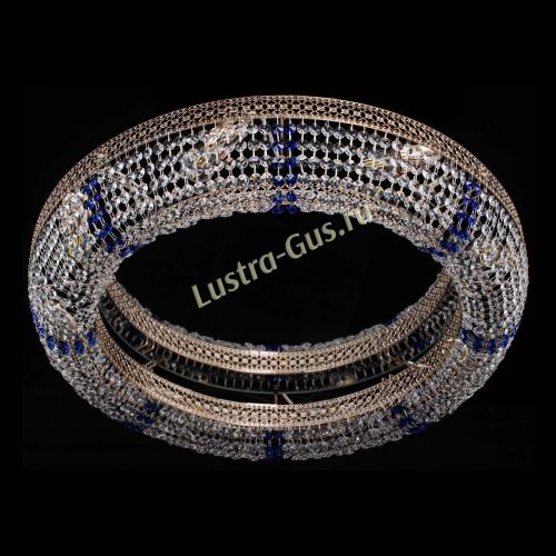 Люстра Венеция Кольцо №8 синее в Саратове Гусь Хрустальный