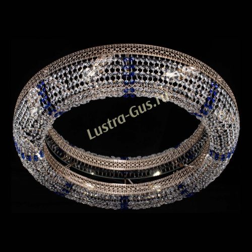 Люстра Венеция Кольцо №8 синее в Саратове Гусь Хрустальный