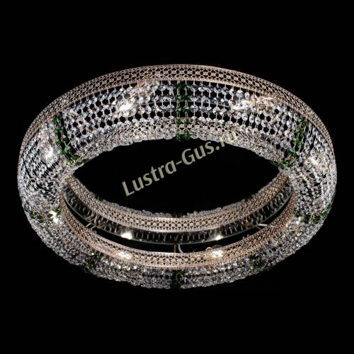 Люстра Венеция Кольцо №8 зеленое в Саратове Гусь Хрустальный