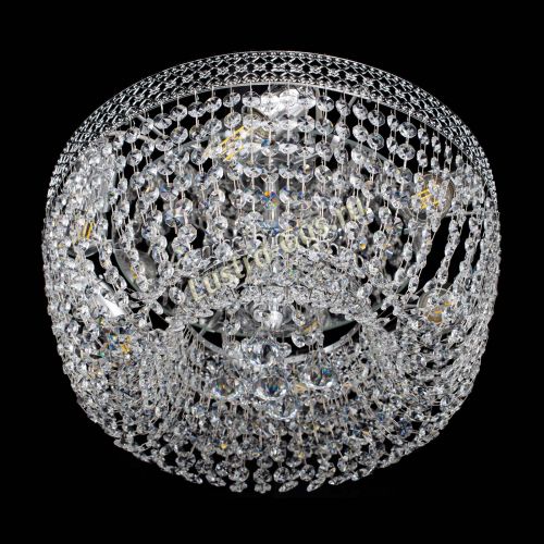 Люстра Венеция Кольцо конус 400 мм в Саратове Гусь Хрустальный