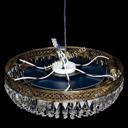 Люстра Венеция Кольцо пластинка под бронзу в Саратове Гусь Хрустальный