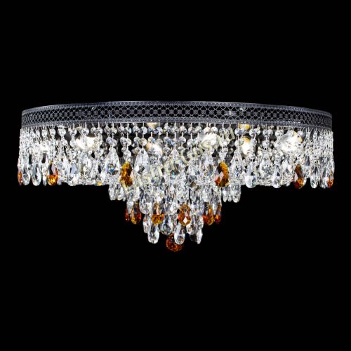 Люстра Венеция Кольцо Черная №8 чайная в Саратове Гусь Хрустальный