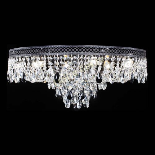 Люстра Венеция Кольцо Черная №8 черная в Саратове Гусь Хрустальный