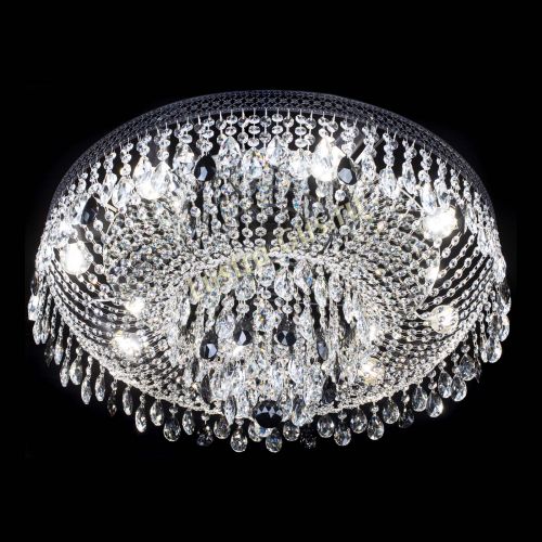 Люстра Венеция Кольцо Черная №8 черная в Саратове Гусь Хрустальный