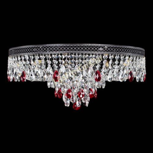 Люстра Венеция Кольцо Черная №8 красная в Саратове Гусь Хрустальный