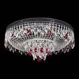 Люстра Венеция Кольцо Черная №8 красная в Саратове