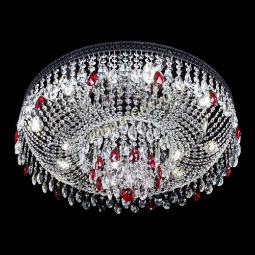 Люстра Венеция Кольцо Черная №8 красная в Саратове Гусь Хрустальный