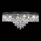 Люстра Венеция Кольцо Черная №8 розовая в Саратове