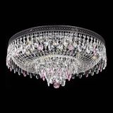 Люстра Венеция Кольцо Черная №8 розовая в Саратове