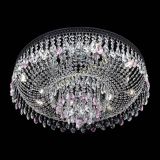 Люстра Венеция Кольцо Черная №8 розовая в Саратове