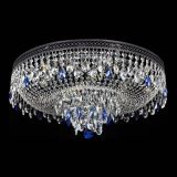 Люстра Венеция Кольцо Черная №8 синяя в Саратове