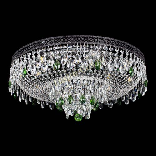 Люстра Венеция Кольцо Черная №8 зеленая в Саратове Гусь Хрустальный