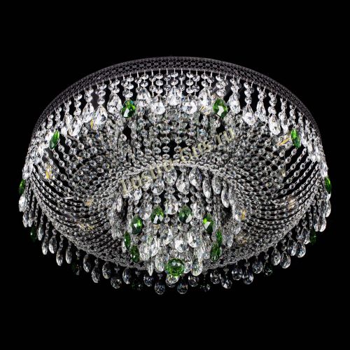 Люстра Венеция Кольцо Черная №8 зеленая в Саратове Гусь Хрустальный