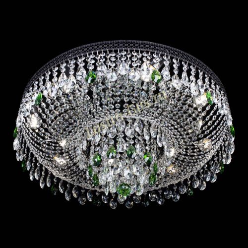 Люстра Венеция Кольцо Черная №8 зеленая в Саратове Гусь Хрустальный