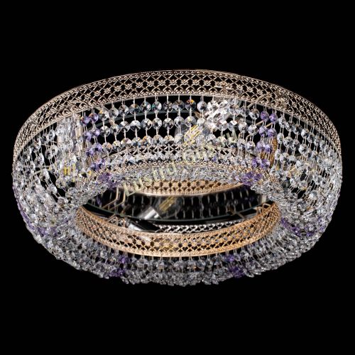 Люстра Венеция Кольцо фиолетовая в Саратове Гусь Хрустальный