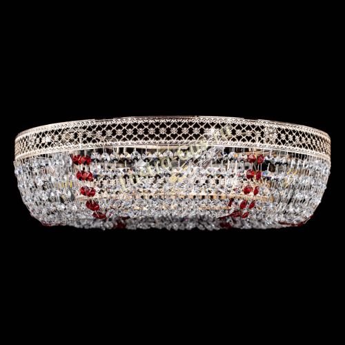 Люстра Венеция Кольцо красная в Саратове Гусь Хрустальный