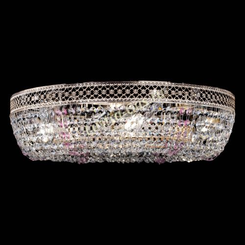 Люстра Венеция Кольцо розовая в Саратове Гусь Хрустальный