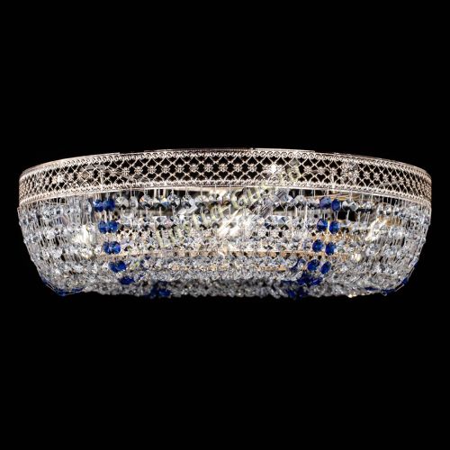 Люстра Венеция Кольцо синяя в Саратове Гусь Хрустальный