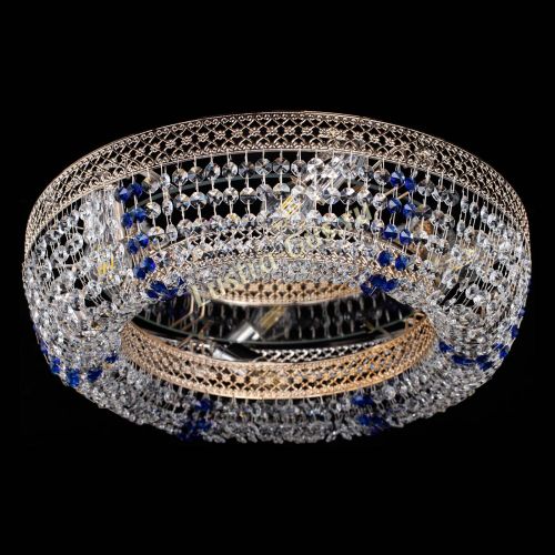 Люстра Венеция Кольцо синяя в Саратове Гусь Хрустальный