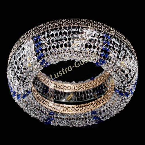 Люстра Венеция Кольцо синяя в Саратове Гусь Хрустальный