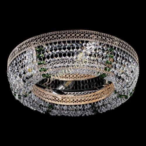 Люстра Венеция Кольцо зеленая в Саратове Гусь Хрустальный