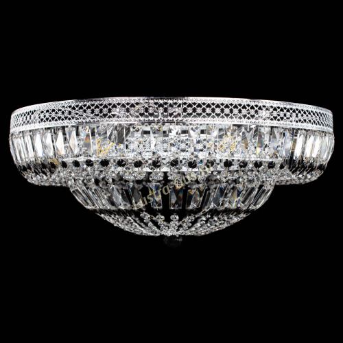 Люстра Венеция Купол пластинка 600 Черная в Саратове Гусь Хрустальный