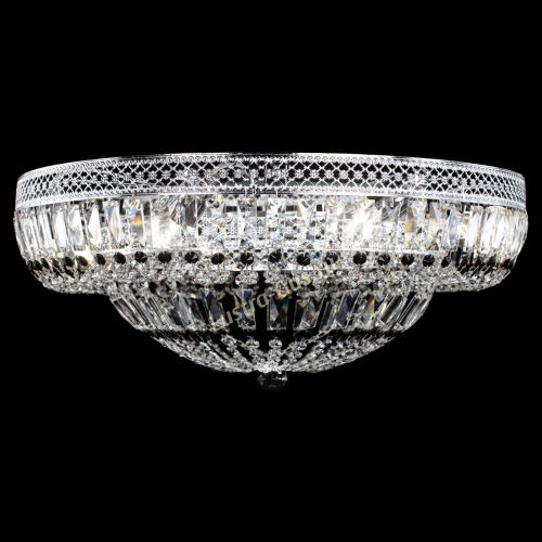 Люстра Венеция Купол пластинка 600 Черная в Саратове Гусь Хрустальный